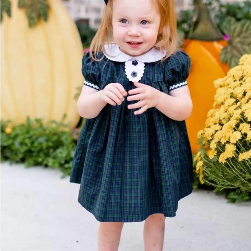 The Beaufort Bonnet Company Plaid Dress - Green and Blue